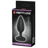 Pretty Love Vibra Butt Plug II (Black)